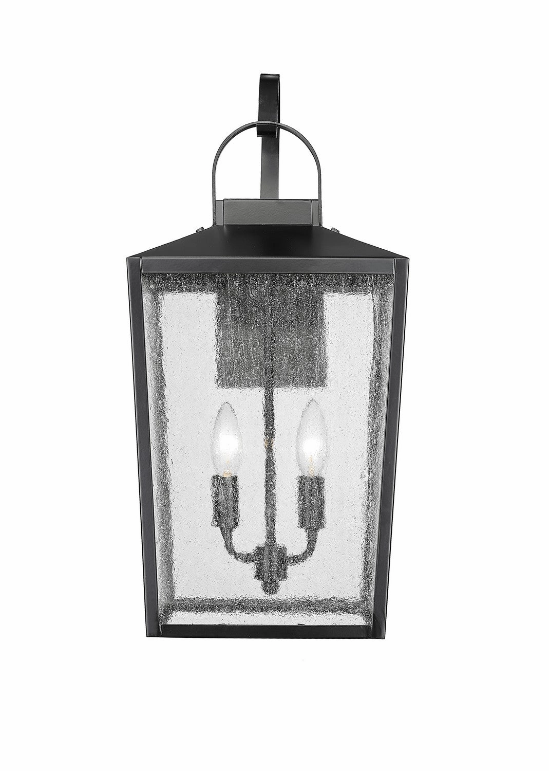 Devens Two Light Outdoor Wall Sconce Powder Coated BlackOutdoor wall sconces with motion sensor
