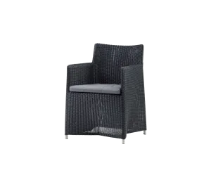Diamond chairoutdoor dining chair with armrests