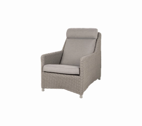 Diamond highback chairhigh back outdoor chair with cushion