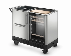 Dometic 39 Bottles Outdoor Dual Zone Beverage Center MoBar 550S outdoor beverage cooler with wheels
