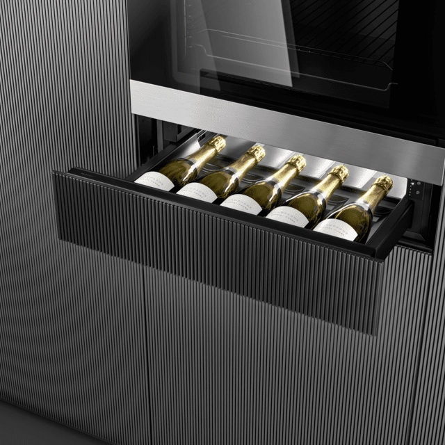 Dometic 5 Bottles Clear Glass Door Compact Wine Cooler DrawBar5C