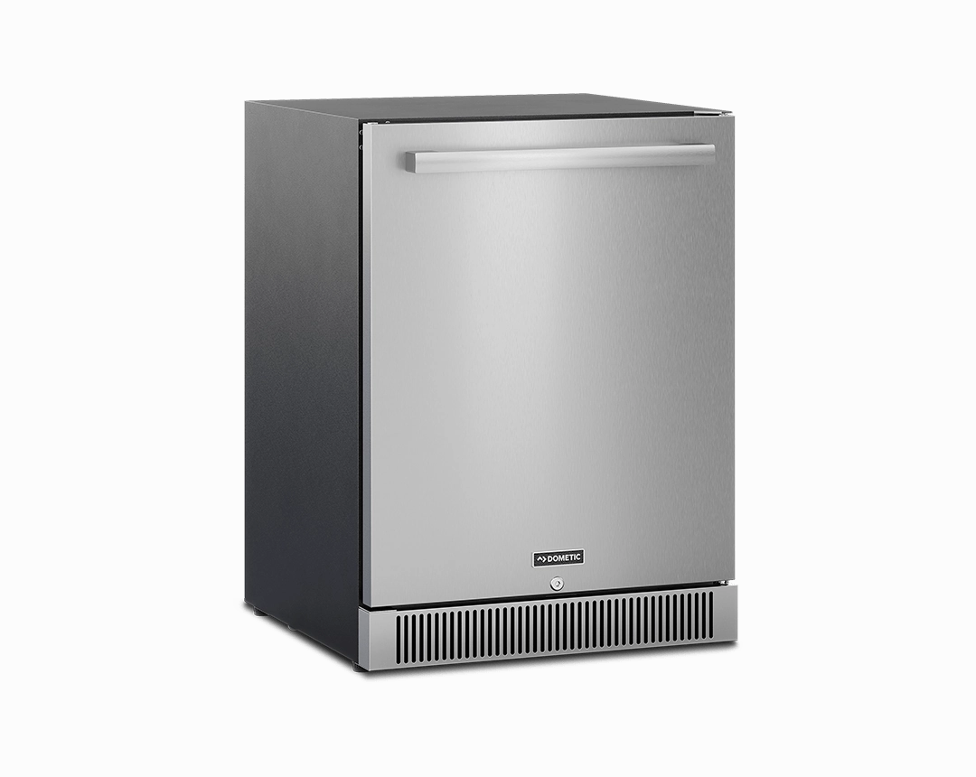 Dometic D Series 24-inch Outdoor Refrigerator with Lock DE24F outdoor beverage cooler with wheels