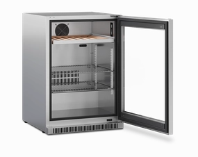 Dometic E Series Outdoor Beverage Center with Lock EA24B outdoor beverage cooler with wheels
