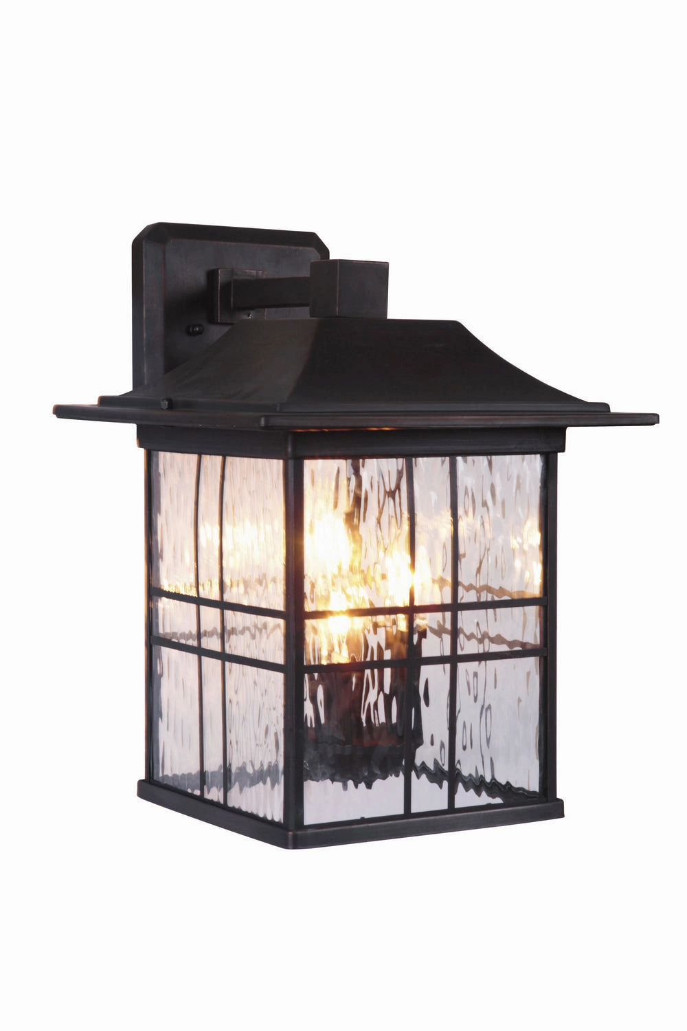Dorset Three Light Wall Mount Aged Bronze Brushed