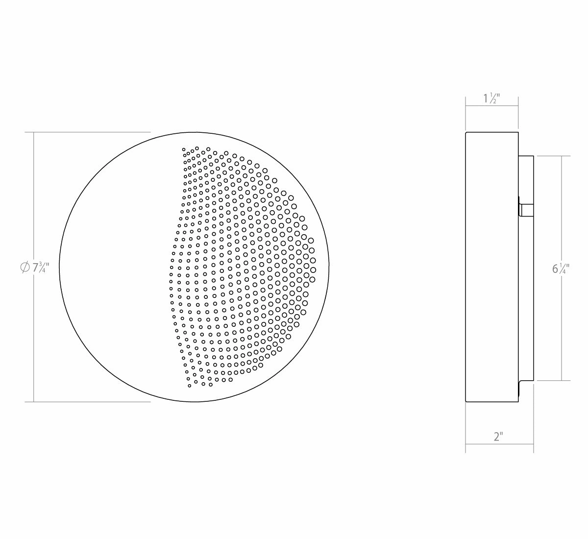 Dotwave LED Wall Sconce Textured White