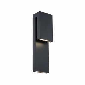 Double Down LED Outdoor Wall Sconce BlackOutdoor wall sconces with motion sensor