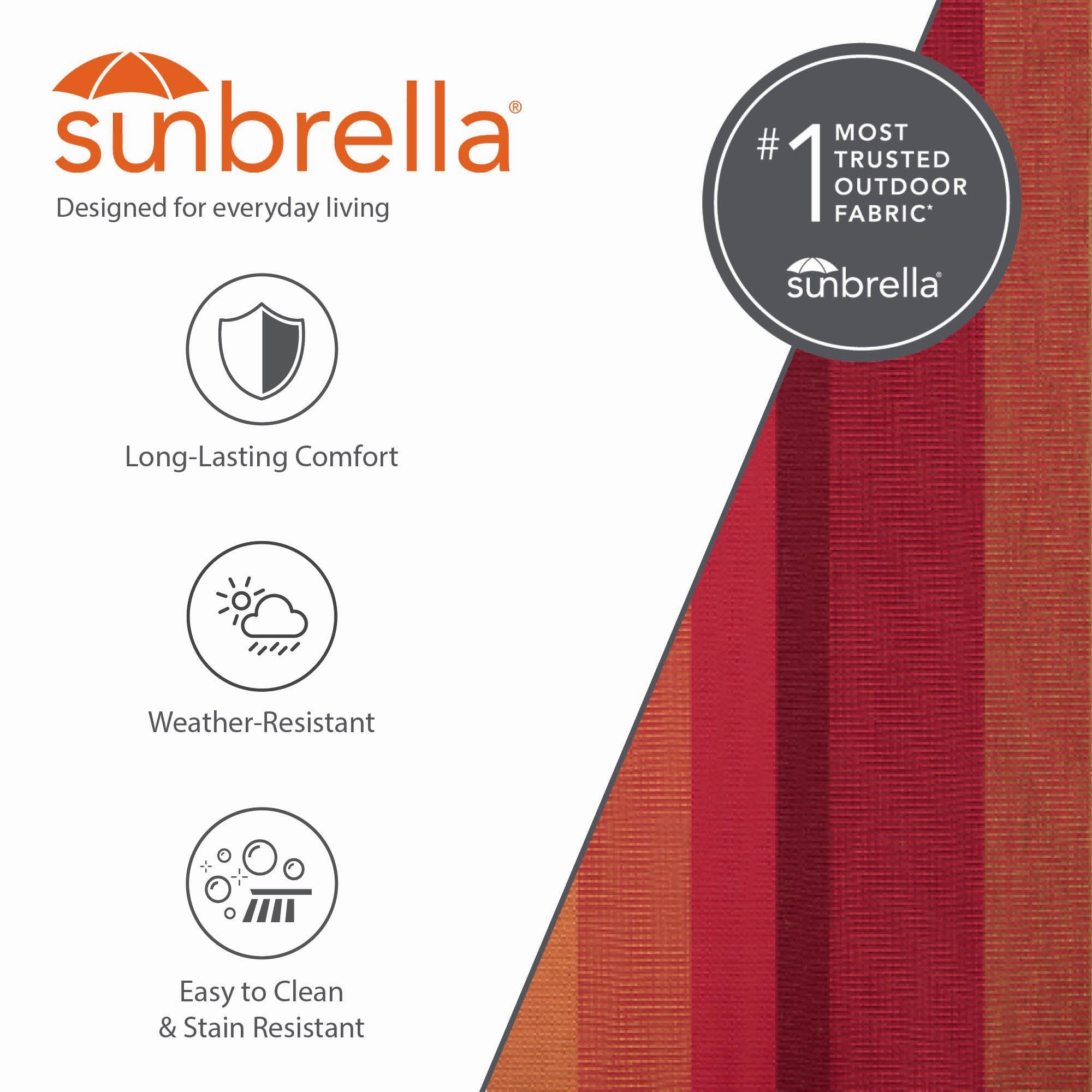 Double Sunbrella Hammock with Solid Pine Stand (8ft/260cm) - Sunset
