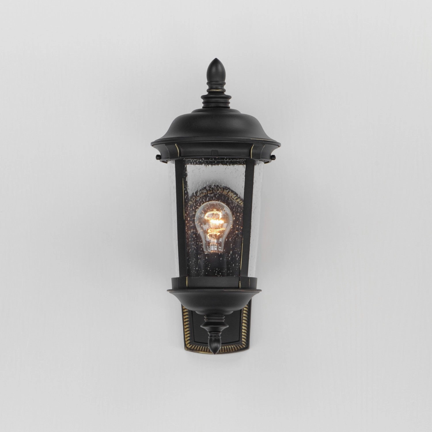 Dover DC One Light Outdoor Wall Lantern Bronze