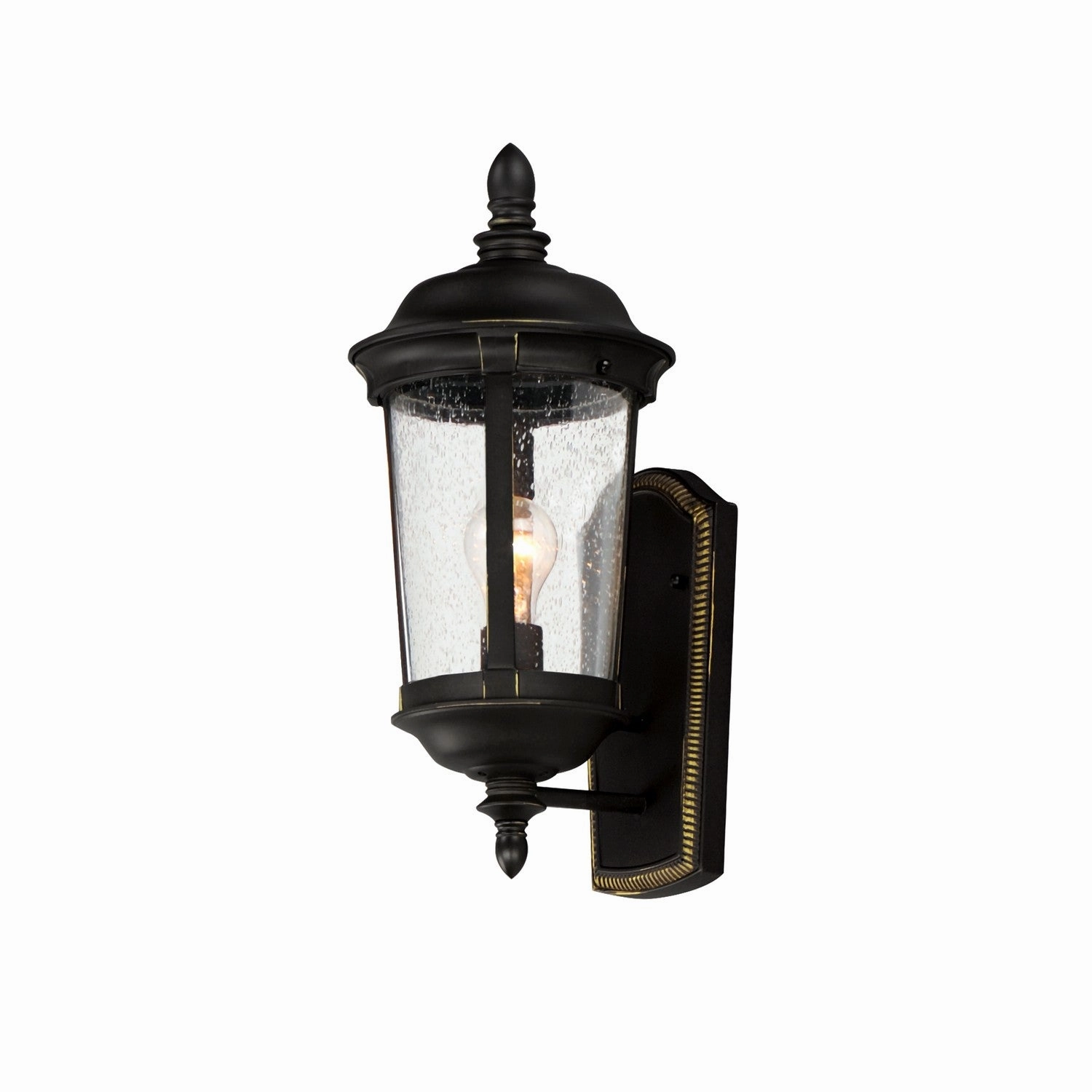 Dover DC One Light Outdoor Wall Lantern Bronze