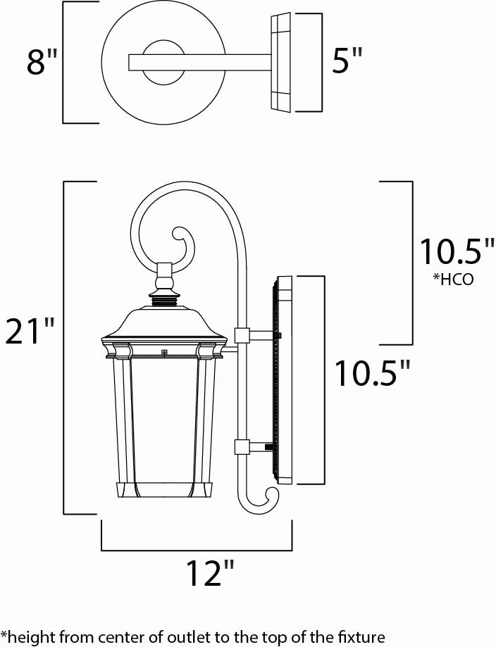 Dover LED LED Outdoor Wall Sconce Bronze