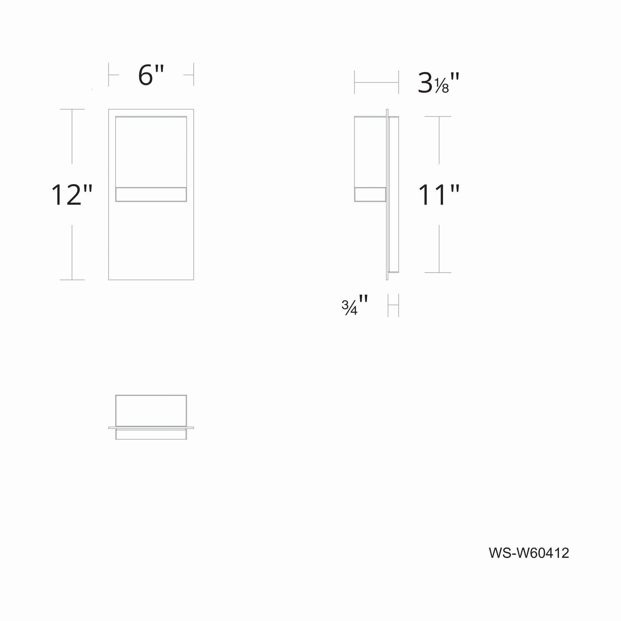 Draped 12" LED Outdoor Wall Light