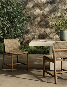 Dume Indoor / Outdoor Dining Chair by Amber Lewis x Four Handsoutdoor patio dining furniture set
