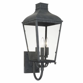 Dumont Three Light Outdoor Wall Sconce GraphiteOutdoor wall sconces with motion sensor