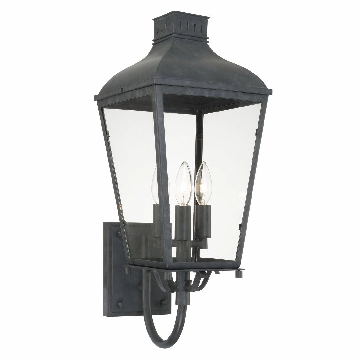 Dumont Three Light Outdoor Wall Sconce GraphiteOutdoor wall sconces with motion sensor
