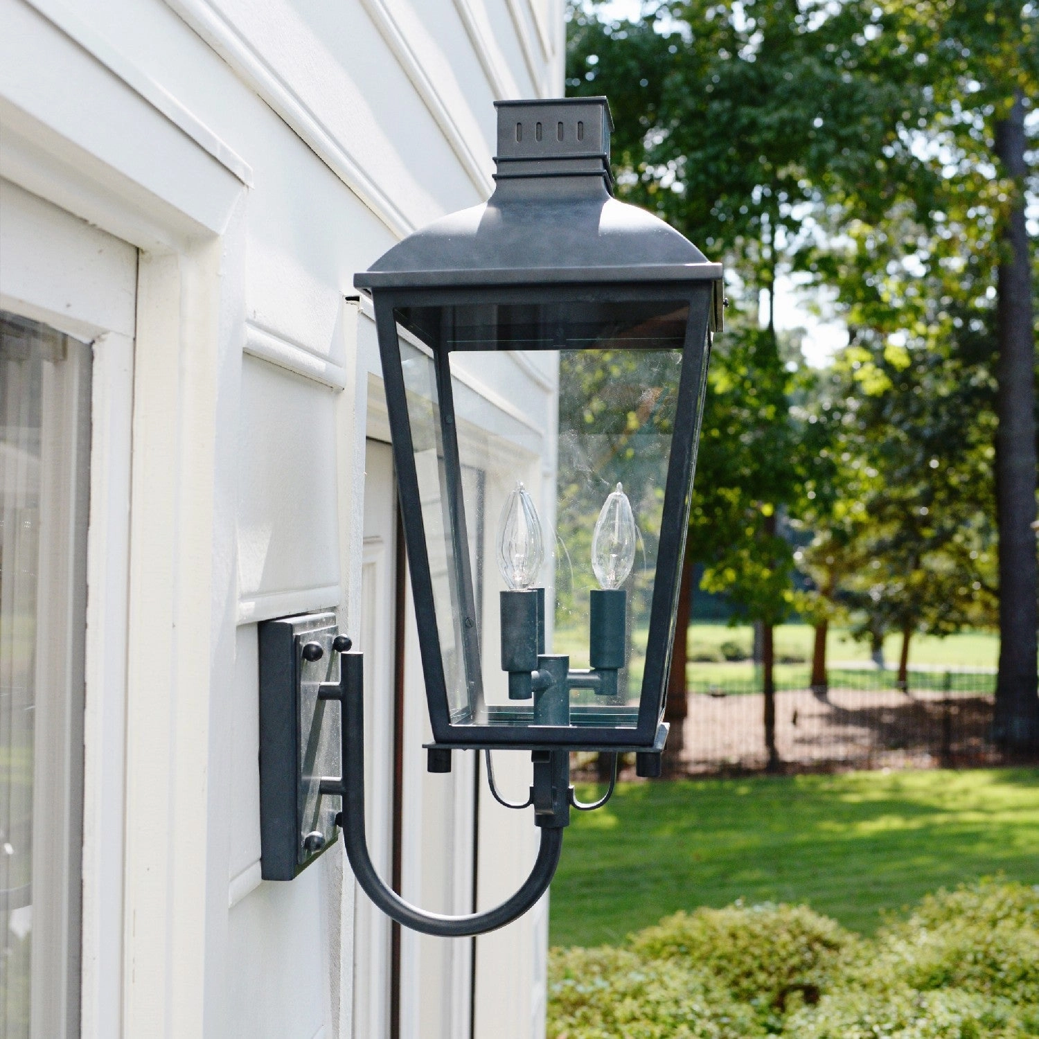 Dumont Three Light Outdoor Wall Sconce Graphite