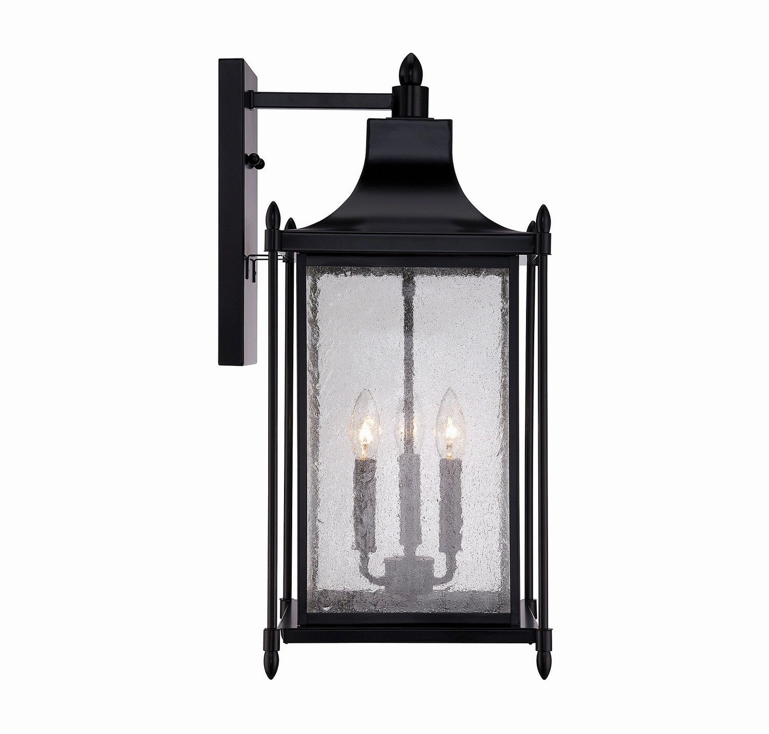 Dunnmore Three Light Wall Lantern Black
