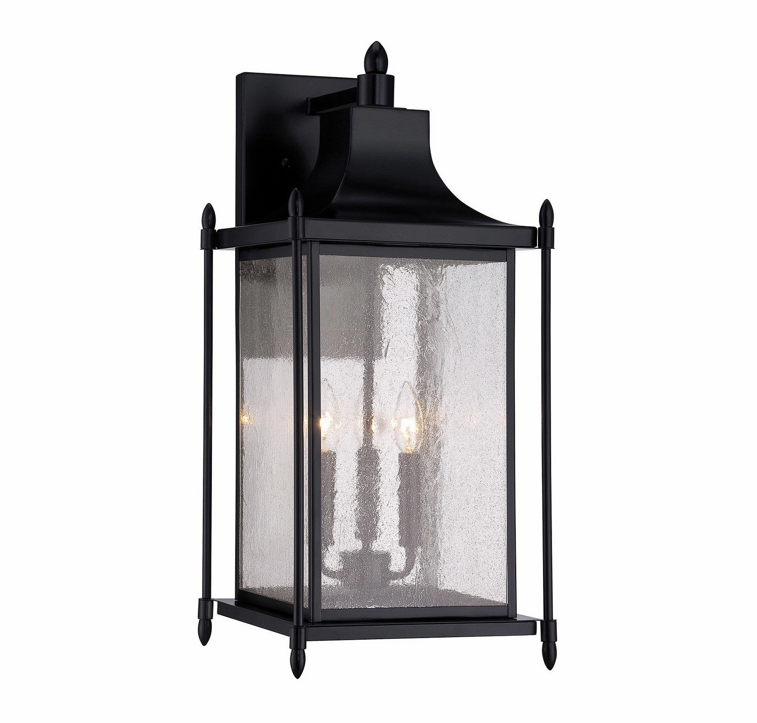 Dunnmore Three Light Wall Lantern Black