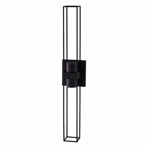 Eames LED Outdoor Wall Sconce Matte BlackOutdoor wall sconces with motion sensor