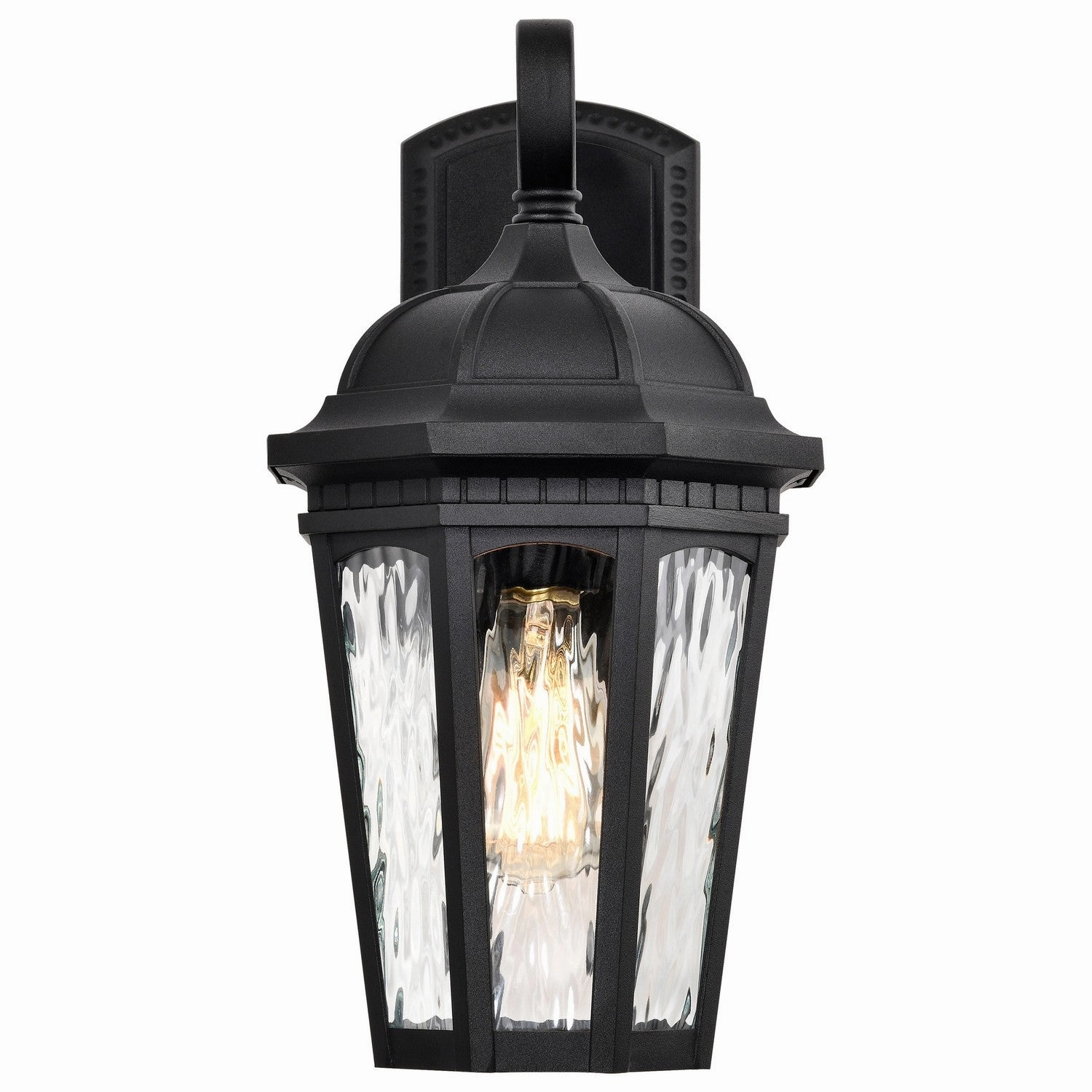 East River One Light Outdoor Wall Lantern Matte Black