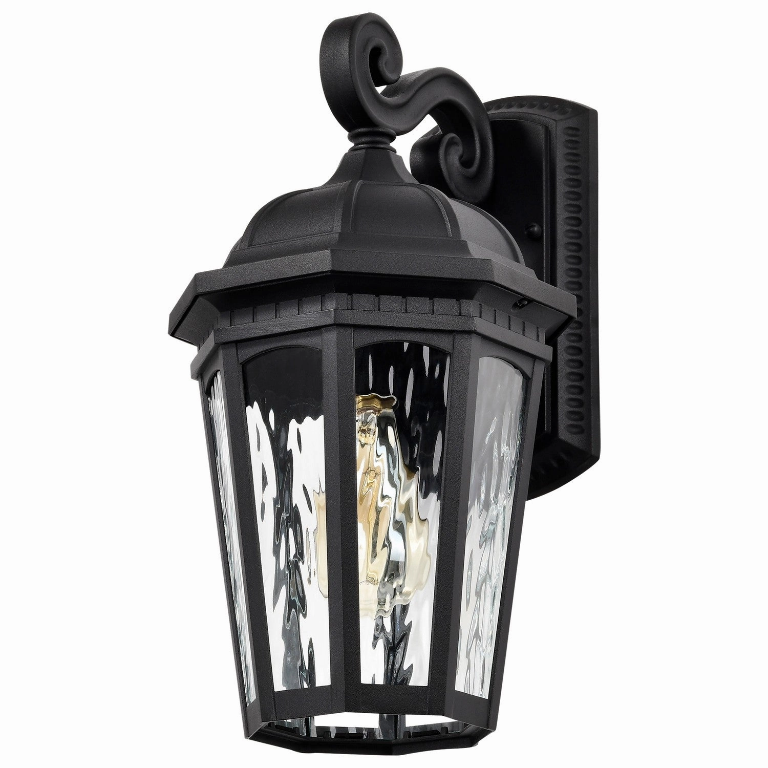 East River One Light Outdoor Wall Lantern Matte Black