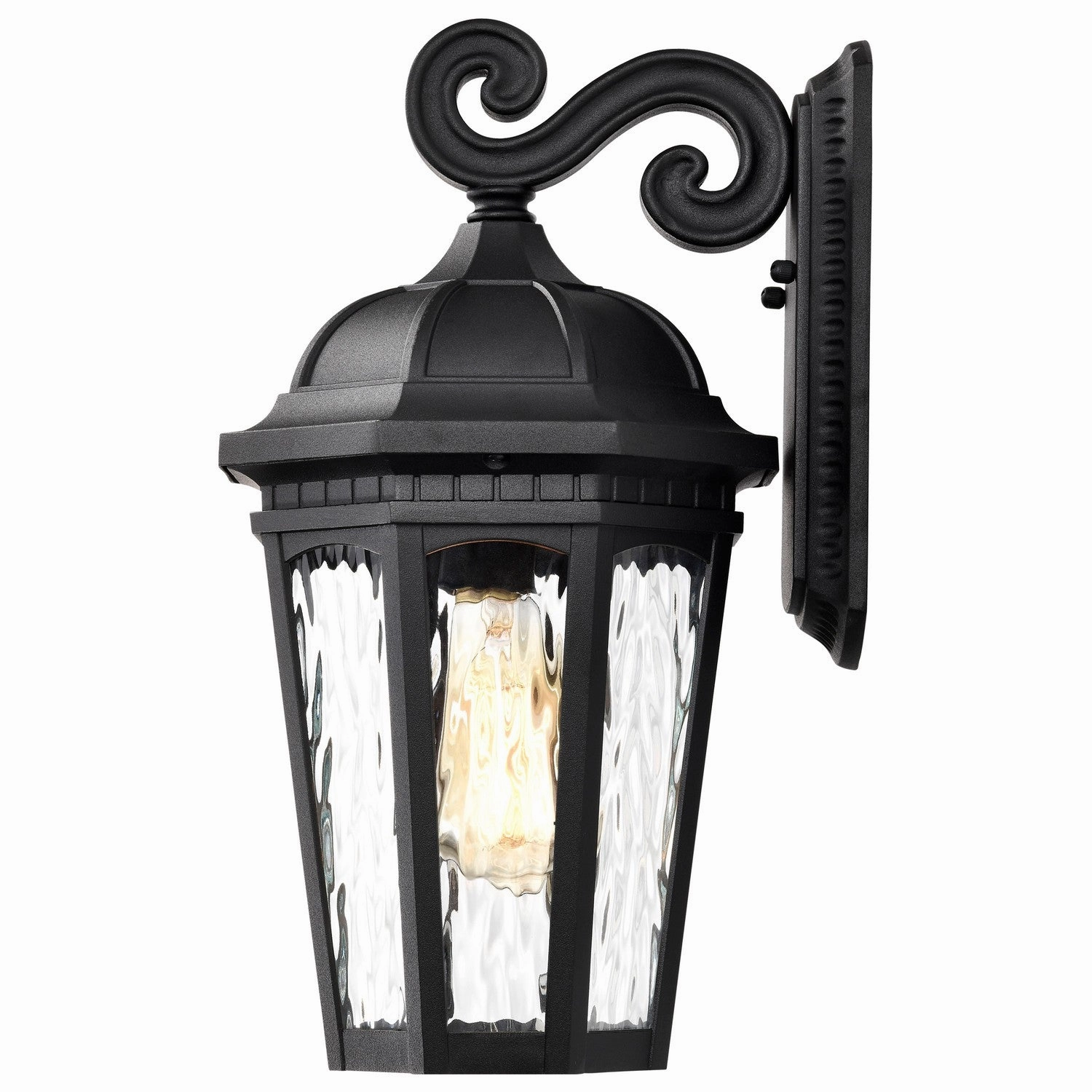 East River One Light Outdoor Wall Lantern Matte Black