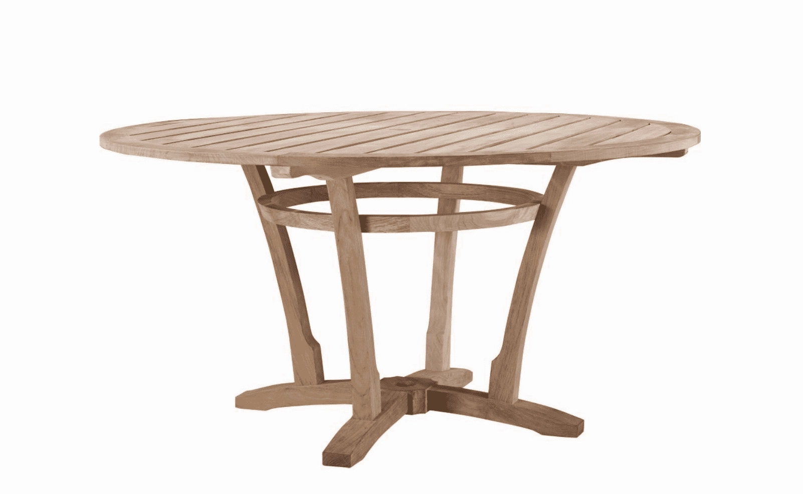 Eastern Shores Round Dining Table - Two Sizesweatherproof teak dining table and chairs