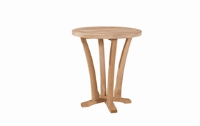 Eastern Shores Round Teak Side Tableweatherproof teak dining table and chairs