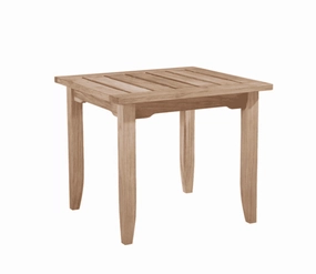 Eastern Shores Square Teak Side Tableweatherproof teak dining table and chairs