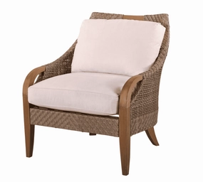 Eastern Shores Woven & Teak Outdoor Chairweatherproof teak dining table and chairs