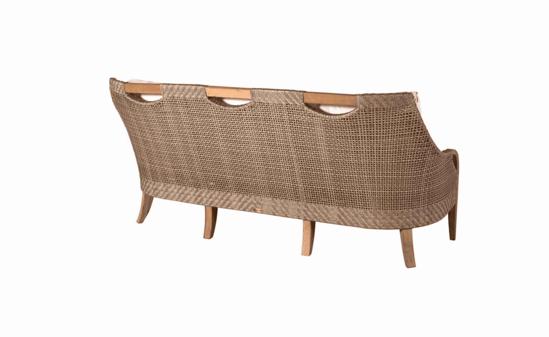 Eastern Shores Woven & Teak Outdoor Sofa