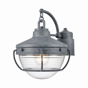 Eastport One Light Outdoor Post Mount Aged ZincOutdoor wall sconces with motion sensor