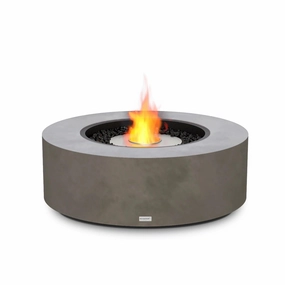 EcoSmart Fire - Ark 40" Round Concrete Fire Pit Tableportable outdoor fire pit with lid