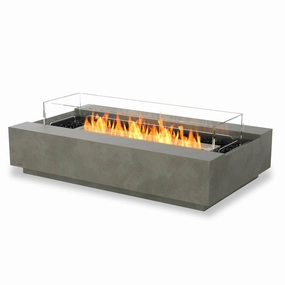 EcoSmart Fire - Cosmo 50" Rectangular Concrete Fire Pit Tableportable outdoor fire pit with lid