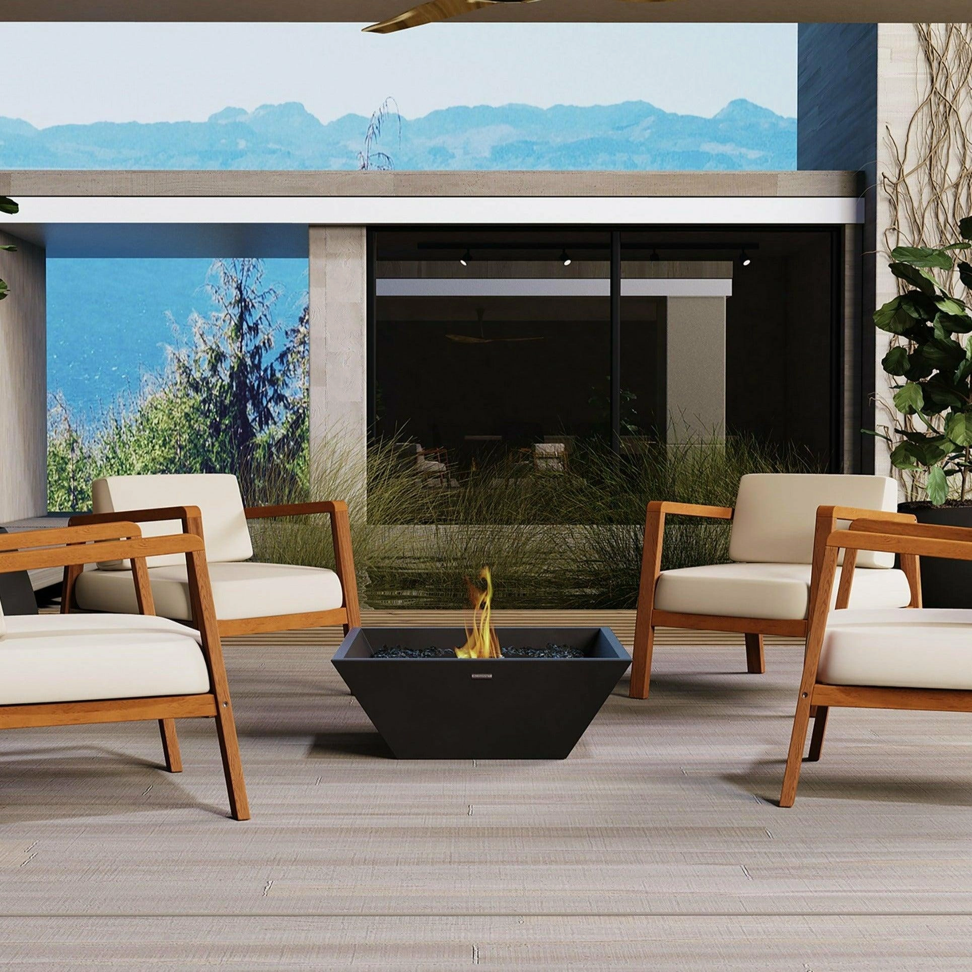EcoSmart Fire - Nova 600 Square Concrete Fire Pit Bowl