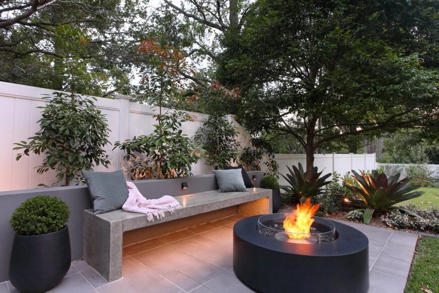 Ecosmart Fire Ark 40 Fire Pit Table - Graphite Finish / Black Burner - ESF.O.ARK.40.GH.B
