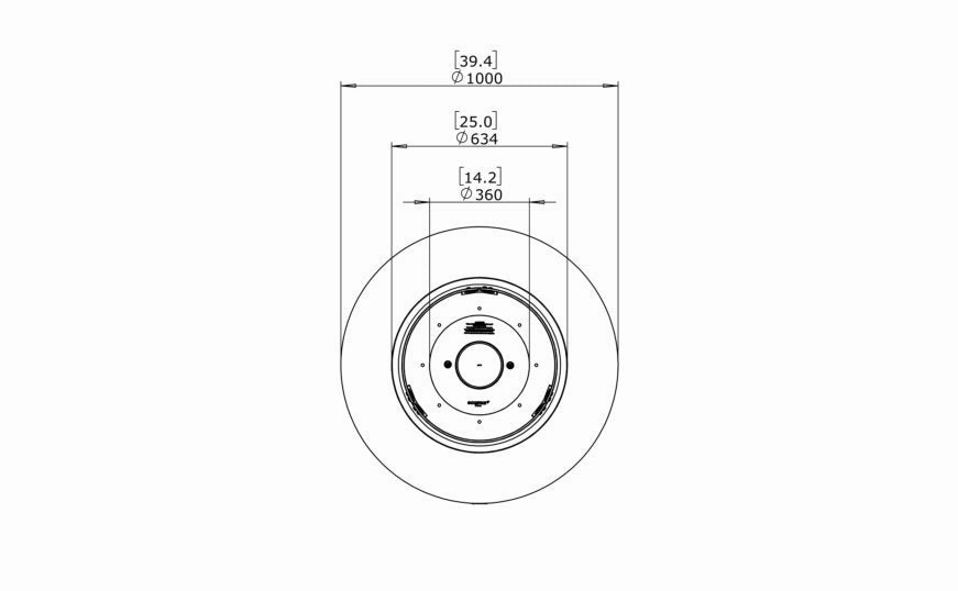 Ecosmart Fire Ark 40 Fire Pit Table - Graphite Finish / Black Burner - ESF.O.ARK.40.GH.B