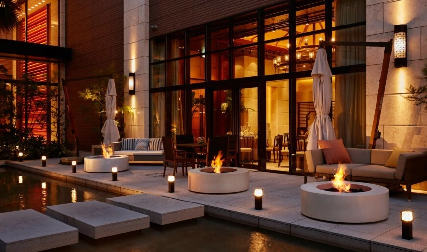 Ecosmart Fire Ark 40 Fire Pit Table - Graphite Finish / Stainless Steel Burner - ESF.O.ARK.40.GH