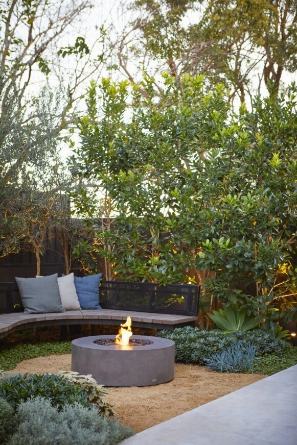 Ecosmart Fire Ark 40 Fire Pit Table - Natural Finish / Black Burner - ESF.O.ARK.40.NA.B