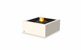 Ecosmart Fire Base 30 Fire Pit Table - Bone Finish / Black Burner - ESF.O.BAS.30.BO.Boutdoor fire table set with chairs