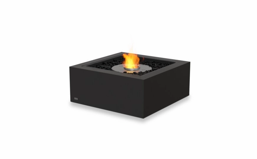 Ecosmart Fire Base 30 Fire Pit Table - Graphite Finish / Stainless Steel Burner - ESF.O.BAS.30.GHoutdoor fire table set with chairs
