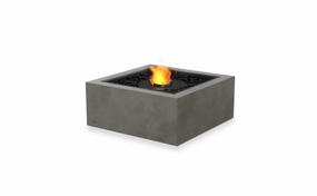 Ecosmart Fire Base 30 Fire Pit Table - Natural Finish / Black Burner - ESF.O.BAS.30.NA.Boutdoor fire table set with chairs