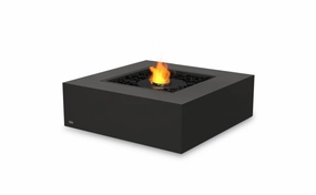 Ecosmart Fire Base 40 Fire Pit Table - Graphite Finish / Black Burner - ESF.O.BAS.40.GH.Boutdoor fire table set with chairs