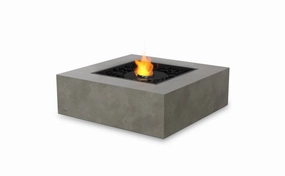 Ecosmart Fire Base 40 Fire Pit Table - Natural Finish / Black Burner - ESF.O.BAS.40.NA.Boutdoor fire table set with chairs