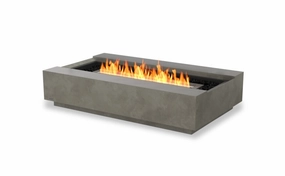 Ecosmart Fire Cosmo 50 Fire Pit Table - Natural Finish / Black Burner - ESF.O.CMO.50.NA.Boutdoor fire table set with chairs