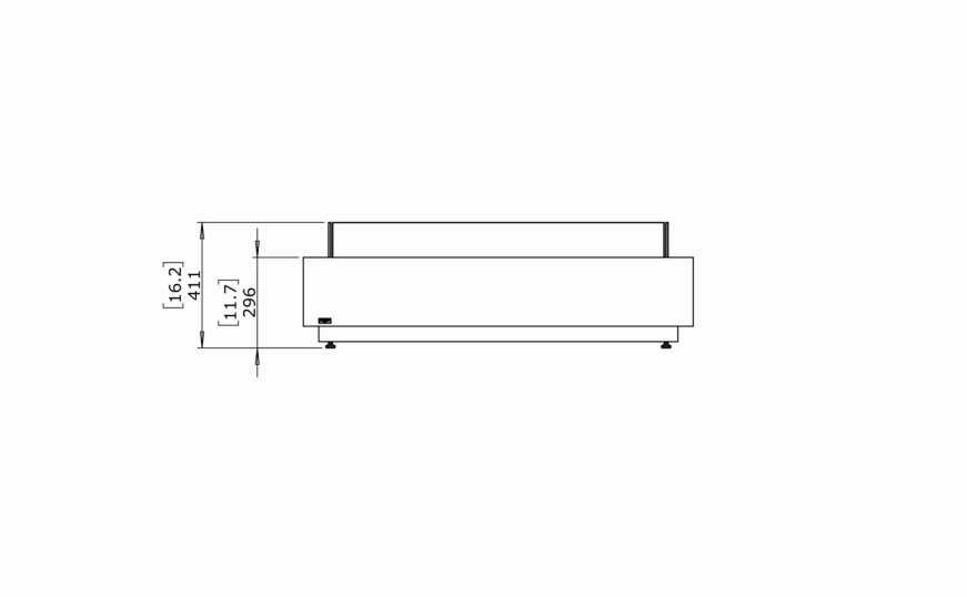Ecosmart Fire Cosmo 50 Fire Pit Table - Natural Finish / Stainless Steel Burner - ESF.O.CMO.50.NA