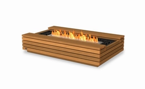 Ecosmart Fire Cosmo 50 Fire Pit Table - Teak Finish / Stainless Steel Burner - ESF.O.CMO.50.TNoutdoor fire table set with chairs