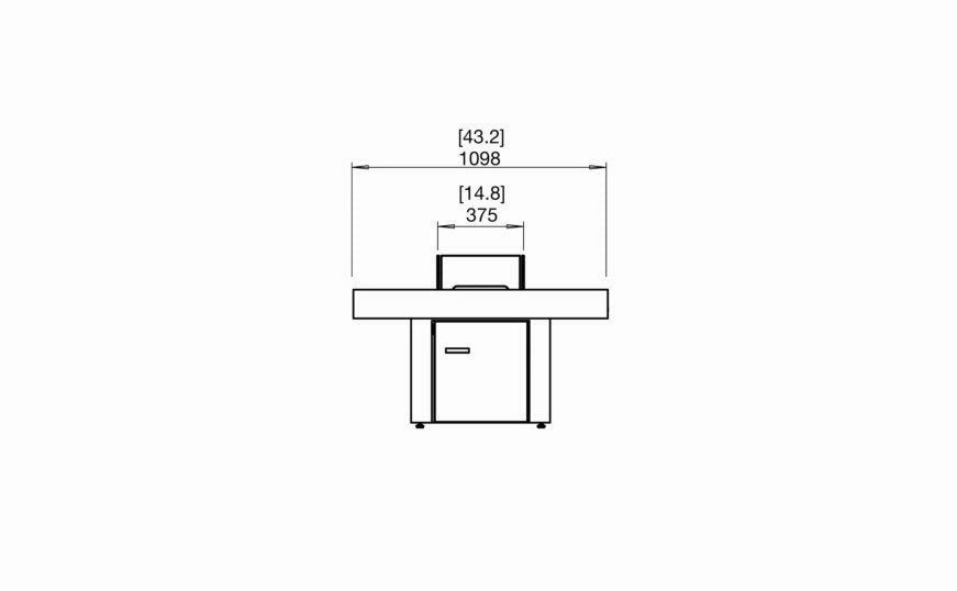 Ecosmart Fire Gin 90 (Chat)Fire Pit Table - Graphite Finish / Stainless Steel Burner - ESF.O.GIN.90.C.GH