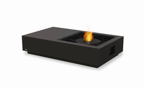 Ecosmart Fire Manhattan 50 Fire Pit Table - Graphite Finish / Black Burner - ESF.O.MHA.50.GH.Boutdoor fire table set with chairs