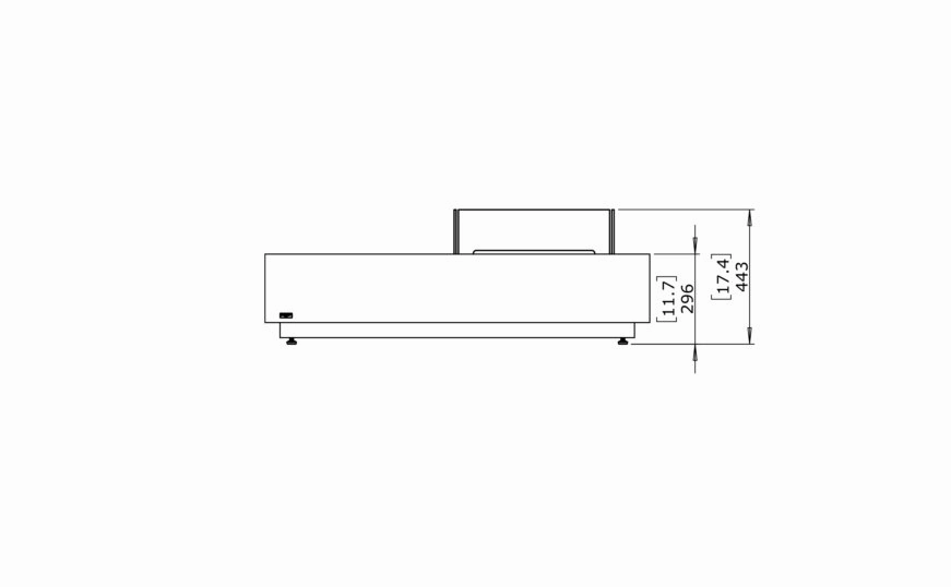 Ecosmart Fire Manhattan 50 Fire Pit Table - Natural Finish / Stainless Steel Burner - ESF.O.MHA.50.NA