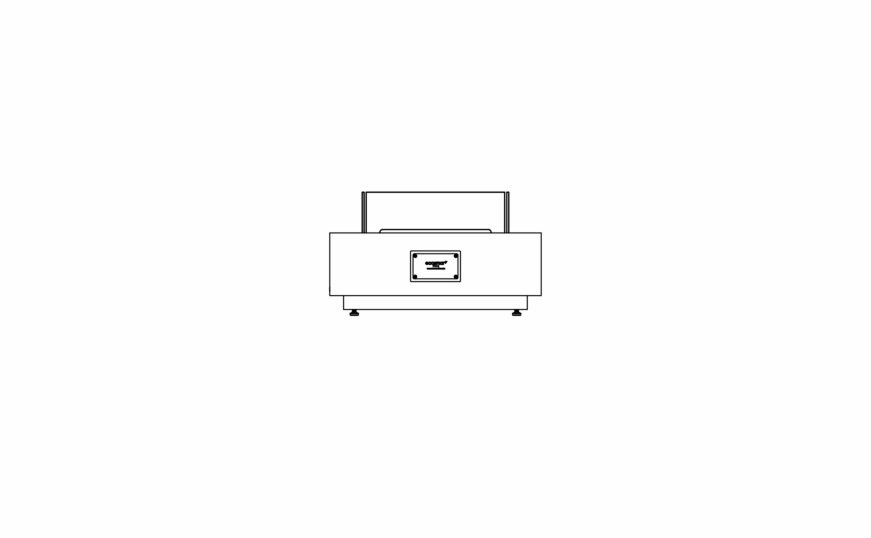 Ecosmart Fire Manhattan 50 Fire Pit Table - Natural Finish / Stainless Steel Burner - ESF.O.MHA.50.NA